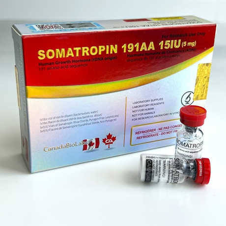 Фото 2 - Соматропиін Канада (Canada Peptides Somatropin 191aa) 5фл 15МО