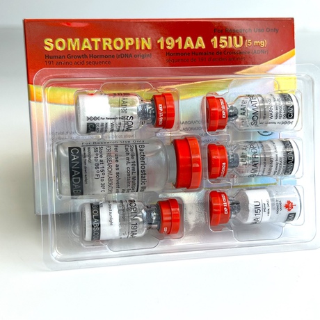 Фото 3 - Соматропиін Канада (Canada Peptides Somatropin 191aa) 5фл 15МО
