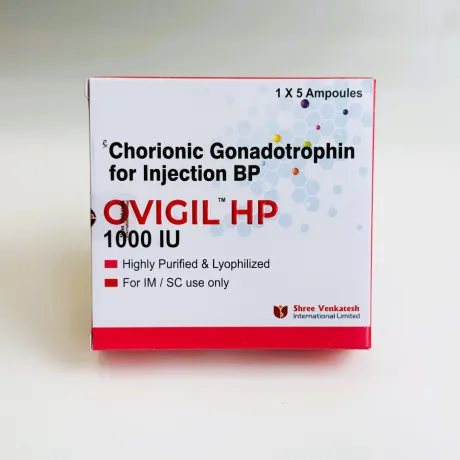 Фото 3 - Гонадотропін хоріонічний Овігіл (Gonadotropin Ovigil) 5 ампул по 1000МО