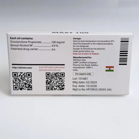 Фото 4 - Мастерону пропіонат Алчем (Mast100 Allchem) 100мг 1мл