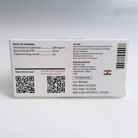 Фото 4 - Тестостерон Ципионат Алчем (CYP200 Allchem) 200мг 1мл