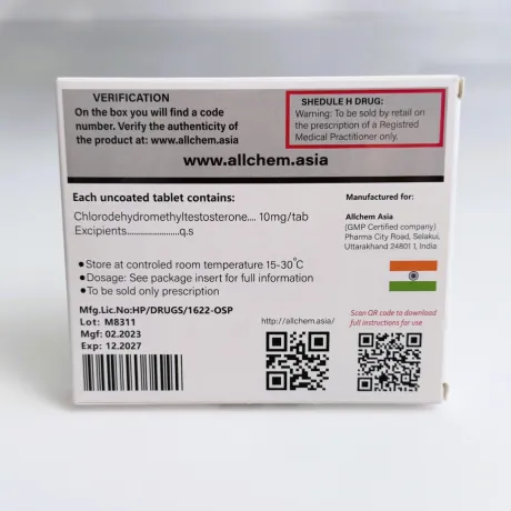 Фото 3 - Туринабол Алчем (Tur-10 Allchem) 50табл 10мг (блистер)