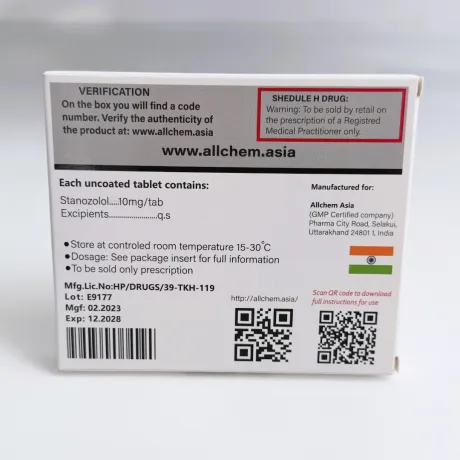 Фото 4 - Станозолол Алчем (Stan-10 Allchem) 10мг 50т (блистер)