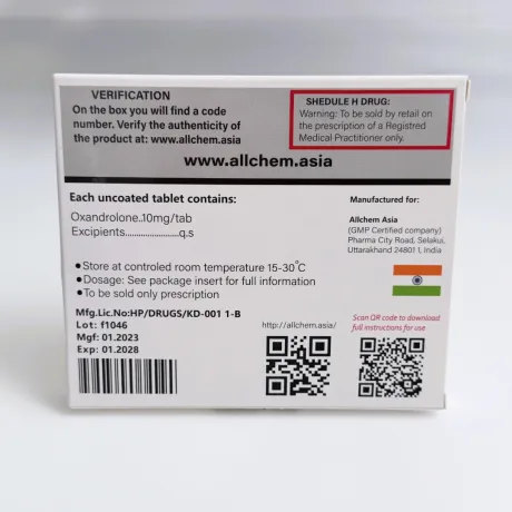 Фото 4 - Оксандролон Алчем (Oxa-10 Allchem) 10мг 50т (блистер)