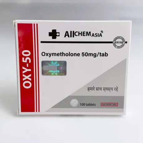 Фото 2 - Оксіметолон Алчем (Oxy-50 Allchem)  50мг 50т (блистер)