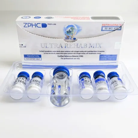 Фото 7 - Пептидна суміш Ultra Rehab Mix ZPHC 50mg (BPC157 + TB500) 5фл по 10мг
