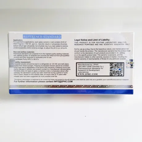 Фото 7 - Пептид HGH Fragment 176-191aa ZPHC 25mg ( Фрагмент гормона роста) 5фл по 5мг
