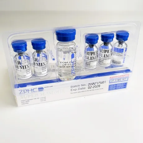 Фото 4 - Пептидний мікс Super Slim Mix ZPHC 27.5mg (HGH Frag+AOD-9604+Adipotide) 5фл по 5.5мг
