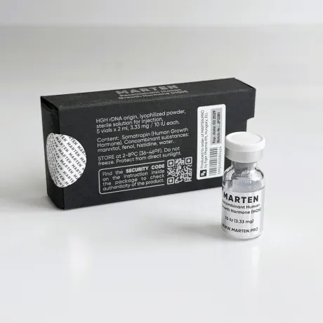 Фото 5 - Гормон роста Мартен (Marten) 50МЕ (5фл по 10МЕ)
